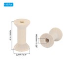 10pcs Wooden Empty Spools 1 6  X 0 9  Sewing Thread Spool Wood Color