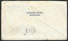 Burma 1939 Forwarded Cover Rangoon To Providence Rhode Island Via London