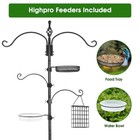Bird Feeder Pole Wild Bird Feeder Hanging Kit Planter  83 Inch Bird Feeding S   