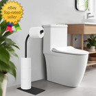 Toilet Paper Holder Stand  Free Standing Toilet Paper Holder With Weighted Base 