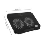 Laptop Cooling Pad Adjustable Stand With Fan Usb Powered Black Plastic