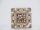 Antique Floor Tile Ceramic Victorian Old Pugin Flower Art Nouveau 6 w