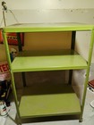 Vtg Cosco Metal Kitchen 3 Tier Rolling Cart Mcm Avacdo Green Rare Mid Century 