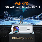 50000 Lumen Led Projector Freestyle 4k 1080p Mini Home Theater Wifi Bluetooth
