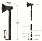 17    Camping Axe Survival Hatchet Axe Tactical Outdoor Adventure With Sheath New