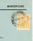 Uruguay Sc 268 single Frank -montevideo-12 ago 1924-unsealed Printed Matter To U
