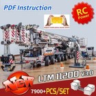 Liebherr Ltm 11200 Crane Model With Power Functions Rc Building Blocks Toy