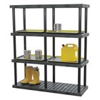 Structural Plastics S3616b Freestanding Plastic Shelving  Open Style  16 In D 