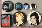 Vintage David Bowie Pin Badges Glam Rock Ziggy Stardust Heroes