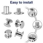 100 Sets Chicago Screws For Leather Crafting 7 20 Inch 5 Colors Of Rivets For   