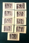 Lot Vintage 9 Unused Shakespeare Library Postcards Reliefs W Original Envelope