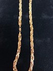 14k Gold Plated 8mm Square Rope Chain 30     9  Bracelet Set
