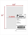 220-11000 Half Sheet Address Shipping Labels Blank Page 8 5 X 5 5 Self Adhesive