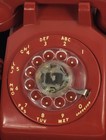 Vintage Stromberg-carlson Red Rotary Dial Phone Made In Usa Tested Works 