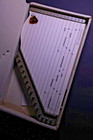 Vtg Harbert Italiana Zither Jr Folk Lap Harp String Instrument Music Sheets Pics