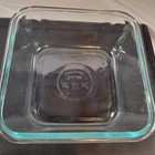 Vintage Pyrex Square 6 X 6 Baking Dish 4 Cups W  Blue Sapphire Tint  8704 Vgc  