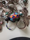 Mixed Vtg Lot Sterling Silver American Indian Navajo Earrings W turquoise 63 Gr