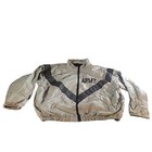 Vintage 90s Us Army Windbreaker Men Sz M Gray Black Physical Fitness Military