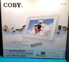 Genuine Coby  dp-772  White 7   inch  Screen Digital Photo Frame W  Mp3 Player