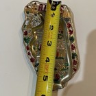 Vtg State Souvenir Illinois Metal Ashtray Trinket Dish