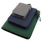 10 24 48 Slots Fountain Pen Case Canvas Pencil Holder Pen Storage Bag Waterproof