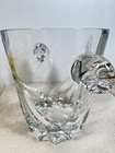 Vintage Xl Heavy Cut Crystal Wine   Champagne Ice Bucket With Handles 8    X 7   