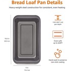 6 Pack Bread Loaf Pans 9 5 X 5 Inch Heavy Duty Steel Baking Mold Pans Oven Safe