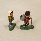 Vtg Lotr Miniature Soldier Factory Pewter Hobbit Frodo   Sam Figurines Read