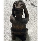 Tribal Art  Vintage Hand Carved Wood Statue   Figure  Female 4 75  X 2  