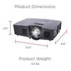 Infocus In114xa Dlp Xga Projector 3800 Lumens 3d Ready Dual Hdmi