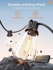 Addlon 72ft Solar String Lights Outdoor  Waterproof Powered 72ft  Black 