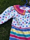 Vintage Gymboree Romper Infant Rainbow Tag Pink Colorblock Aop Newborn