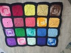 Handmade Crocheted Vintage Cottage Core Grandma Granny Square Rectangle Mat Set 