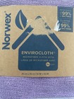 Norwex Envirocloth Microfiber Cleaning Cloth  Purple With Gray Trim New