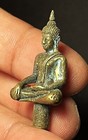 Old Thai Buddha  Phra Yod Thong Ayutthaya Amulet Bronze