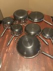 Hexclad Hybrid Nonstick Cookware 14pc Complete Pots   Pans Set W lids