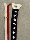 Original Wwii Us Navy No  7 Commissioning Pennant Flag W  7 Painted Stars  Nice 