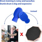 Drumstick Silent Tips With Soft Rubber Heads     4 Pack For Effortless Practice
