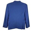 Saks Fifth Avenue Navy Blue Single Breasted Lined Collared Button Up Blazer 16r