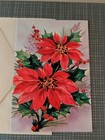 4 Vintage Rustcraft Unused Christmas Holiday Greetings Cards