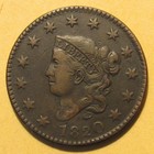 1820 Coronet Large Cent  Vf xf     Handsome Example With Superb Details   Color 
