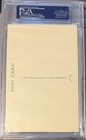 George Sisler Psa Dna Signed Black White Hof Plaque Postcard Auto Artvue 
