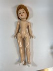 Vintage 50s Hard Plastic Doll 12  Unmarked Sleep Eyes Red Hair Blue Eyes