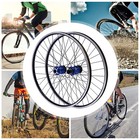 27 5-inch Mountain Bike Front Rear Wheelset Blue Aluminum Alloy Rim Disc Brake