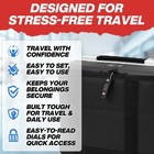 Black Anti Theft Tsa Zipper Lock Easy Read Dials Alloy Body Combination Dials