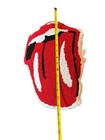 New Throw Pillow Retro Vintage Style Music Lips Novelty