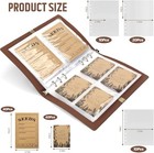 Seed Storage Organizer  Seed Packet Organizer Binder With 80pcs Garden Brown