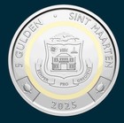 Sint Maarten 7 Coin Set     1 5 10 25 50 Cent 1   5 Gulden 2025 Unc - No Curacao