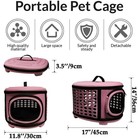 Collapsible Cat Carrier Hard  Travel Pet Carriers Bag For Small Dogs For Car    