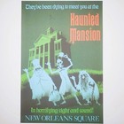 Haunted Mansion Poster Authentic Disney Disneyland 12x18 New Orleans Square